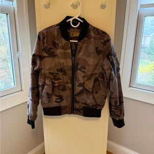 LF Brown Camouflage Bomber Jacket